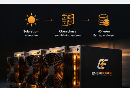 Enerforge: Solarstrom erzeugen, Überschuss zum Mining nutzen und höheren Ertrag erzielen